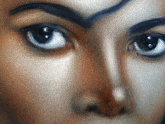 Michael Jackson Portrait, Original Oil Painting on Black Velvet by Alfredo Rodriguez "ARGO" - #A155