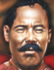 Pancho Villa  Mexican Revolution Original Oil Painting on Black Velvet by Alfredo Rodriguez "ARGO"  - #A104