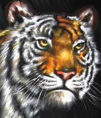 Bengal Tiger,  Original Oil Painting on Black Velvet by Alfredo Rodriguez "ARGO"  - #A116