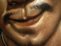 Cantinflas Portrait,  Original Oil Painting on Black Velvet by Alfredo Rodriguez "ARGO" - #A125