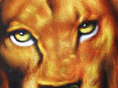 Lion,  Original Oil Painting on Black Velvet by Alfredo Rodriguez "ARGO"  - #A130