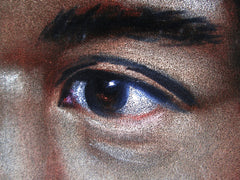 Jimi Hendrix Portrait,  Original Oil Painting on Black Velvet by Alfredo Rodriguez "ARGO" - #A137