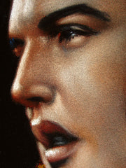 Elvis Presley Portrait , Original Oil Painting on Black Velvet by Alfredo Rodriguez "ARGO" - #A159