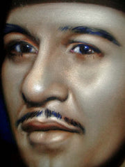 Pedro Infante Portrait, Original Oil Painting on Black Velvet by Alfredo Rodriguez "ARGO" - #A161