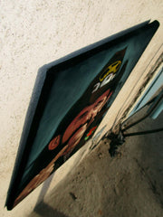 Lemmy of Motorhead,  Original Oil Painting on Black Velvet by Alfredo Rodriguez "ARGO"  - #A172