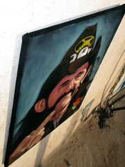 Lemmy of Motorhead,  Original Oil Painting on Black Velvet by Alfredo Rodriguez "ARGO"  - #A172