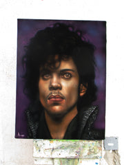 Prince  Portrait,  Original Oil Painting on Black Velvet by Alfredo Rodriguez "ARGO" - #A176