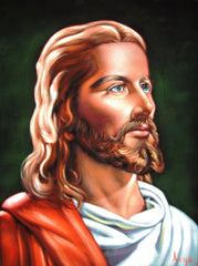 Jesus Christ Portrait,  Original Oil Painting on Black Velvet by Alfredo Rodriguez "ARGO" - #A75