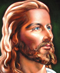 Jesus Christ Portrait,  Original Oil Painting on Black Velvet by Alfredo Rodriguez "ARGO" - #A75