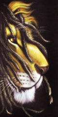 Bob Marley Portrait , Iron Lion Zion, Original Oil Painting on Black Velvet by Alfredo Rodriguez "ARGO" - #A87
