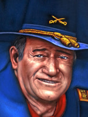 John Wayne Portrait,  Original Oil Painting on Black Velvet by Alfredo Rodriguez "ARGO" - #A94