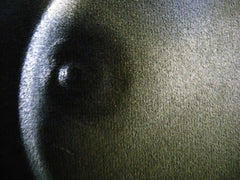 Nude, Sexy Playboy Nude in Grey-Scale,  Original Oil Painting on Black Velvet by Enrique Felix , "Felix" - #F27