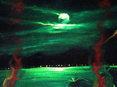 Bob Marley and Skull Smoking,  Original Oil Painting on Black Velvet by Enrique Felix , "Felix" - #F49