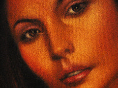 Nude, Sexy Playboy Nude in color,  Original Oil Painting on Black Velvet by Enrique Felix , "Felix" - #F33