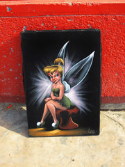Tinker Bell,  Original Oil Painting on Black Velvet by Enrique Felix , "Felix" - #F123