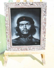Che Guevara,  Original Oil Painting on Black Velvet by Enrique Felix , "Felix" - #F136