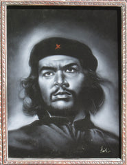 Che Guevara,  Original Oil Painting on Black Velvet by Enrique Felix , "Felix" - #F136