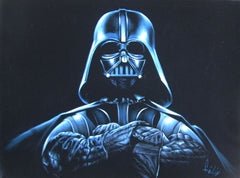 Darth Vader, Star Wars, Original Oil Painting on Black Velvet by Enrique Felix , "Felix" - #F141