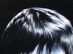Tony Montana Portrait,  Original Oil Painting on Black Velvet by Enrique Felix , "Felix" - #F150