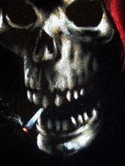 Grim Reaper, Death, Santa Muerte, Original Oil Painting on Black Velvet by Enrique Felix , "Felix" - #F151
