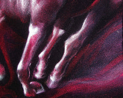 Unicorn,  Original Oil Painting on Black Velvet by Enrique Felix , "Felix" - #F164