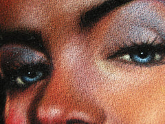 Marilyn Monroe portrait,  Original Oil Painting on Black Velvet by Enrique Felix , "Felix" - #F165