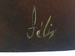 Indiana Jones,   Original Oil Painting on Black Velvet by Enrique Felix , "Felix" - #F171