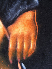 Nude, Sexy Playboy Nude   Original Oil Painting on Black Velvet by Enrique Felix , "Felix" - #F195