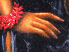 Nude, Sexy Playboy Nude   Original Oil Painting on Black Velvet by Enrique Felix , "Felix" - #F195