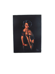Nude, Sexy Playboy Nude   Original Oil Painting on Black Velvet by Enrique Felix , "Felix" - #F195