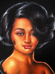 Nude, Sexy Playboy Nude   Original Oil Painting on Black Velvet by Enrique Felix , "Felix" - #F195