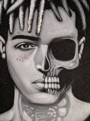 Xxxtentacion , Jahseh  Onfroy; rapper; Original Oil painting 11"X16" on Black Velvet by Zenon  Jimenez- #JM257