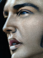 Elvis Presley Portrait , Original Oil Painting on Black Velvet by Alfredo Rodriguez "ARGO" - #A320