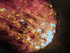 Planetary Space Meteor Original Oil Painting Black Velvet p2 SA180
