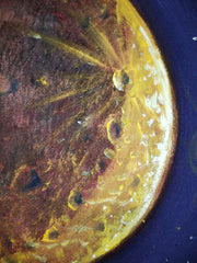Little Mermaid, Ariel; Original Oil painting on Black Velvet by Santos Llamas- #SA228