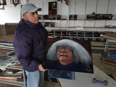 Danny DeVito as Ongo in Always Sunny in Philadelphia's, "Dee Made a Smut Film" Original oil on black velvet by Argo size (24"x18") a576-Ba12