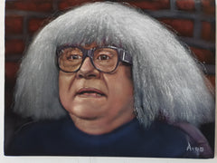 Danny DeVito as Ongo in Always Sunny in Philadelphia's, "Dee Made a Smut Film" Original oil on black velvet by Argo size (24"x18") a576-Ba12