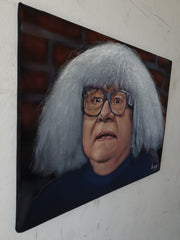 Danny DeVito as Ongo in Always Sunny in Philadelphia's, "Dee Made a Smut Film" Original oil on black velvet by Argo size (24"x18") a576-Ba12