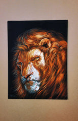 Lion-O From ThunderCats  ;Lion ; Original Oil Painting on Black Velvet ;  by Jorge Terrones -(size 18"x24")-p1 J315