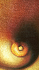 Nude Hina Rapa ; Polynesian topless nude; reproduction of an Edgar Leeteg Hawaiian Oil; on Black Velvet by Zenon Matias Jimenez- JM122