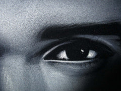 Eminem portrait; Calvin Cordozar Broadus, Jr; Original Oil painting on Black Velvet by Zenon Matias Jimenez- #JM137