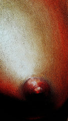 Nude; Polynesian topless nude; Hawaiian; Original Oil painting on Black Velvet by Zenon Matias Jimenez- #JM146