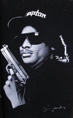 Eazy-E portrait ; Original Oil painting on Black Velvet by Zenon Matias Jimenez- #JM20