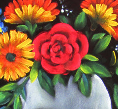 Calavera de Frida Kahlo; Original Oil painting on Black Velvet by Santos Llamas- #SA36