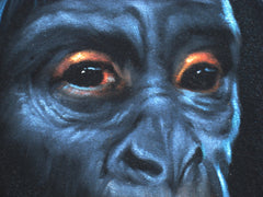 Chimpanzee, Chimp Original Oil Painting on Black Velvet by Enrique Felix , "Felix" - #F20