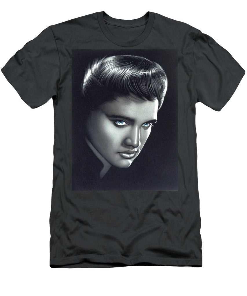 Elvis Presley Portrait On Black Velvet - Men's T-Shirt (Athletic Fit)