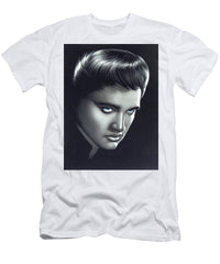 Elvis Presley Portrait On Black Velvet - Men's T-Shirt (Athletic Fit)