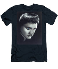 Elvis Presley Portrait On Black Velvet - Men's T-Shirt (Athletic Fit)