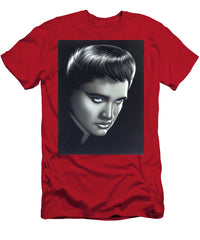 Elvis Presley Portrait On Black Velvet - Men's T-Shirt (Athletic Fit)