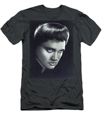 Elvis Presley Portrait On Black Velvet - Men's T-Shirt (Athletic Fit)